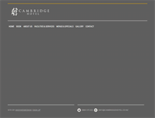 Tablet Screenshot of cambridgehotel.co.nz