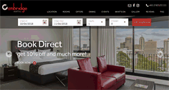 Desktop Screenshot of cambridgehotel.com.au